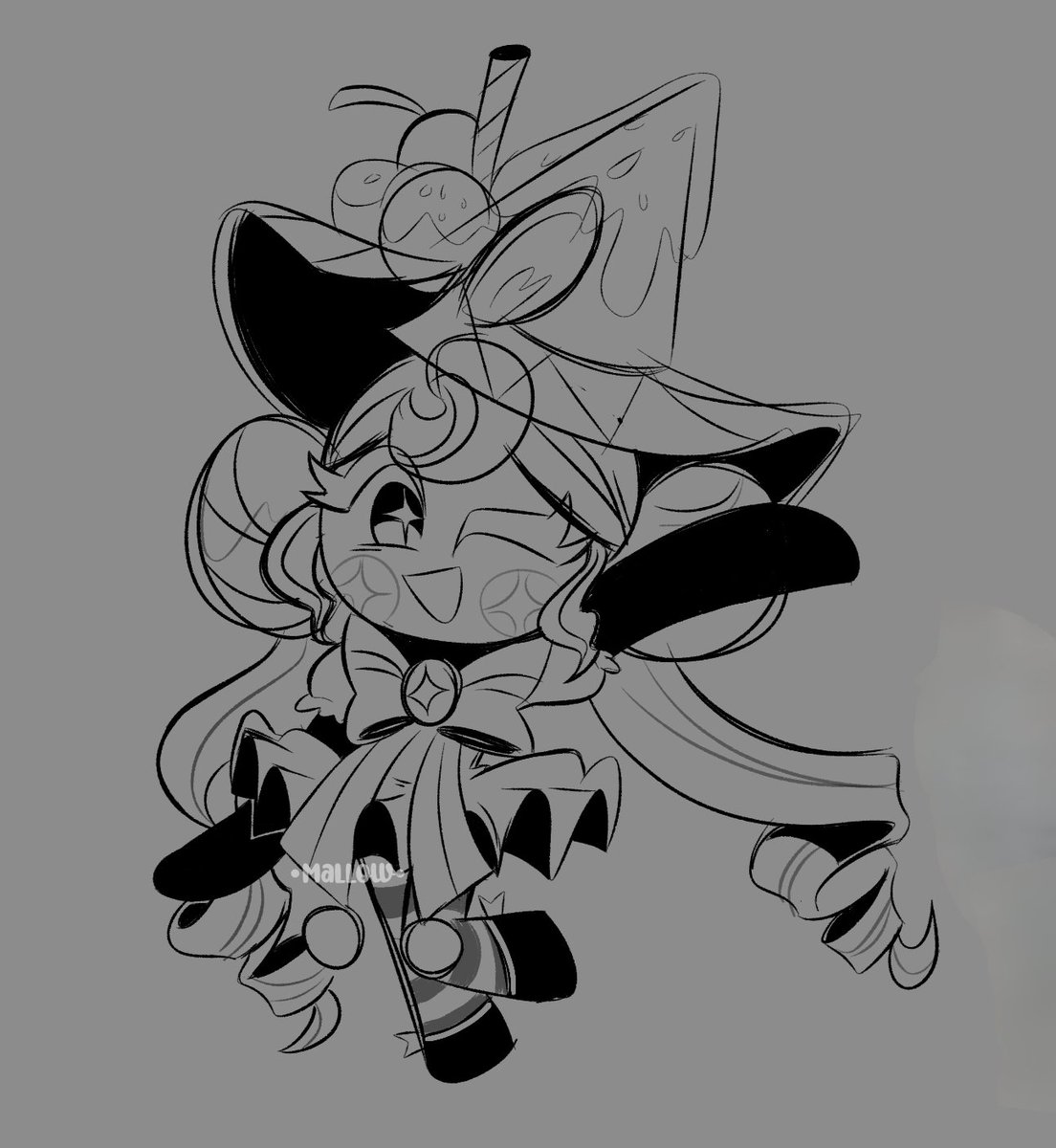 Hazerlly_Qii's tweet image. Sundae doodle✨🍨🎉 
#CookieRunToA  #SundaeCookie