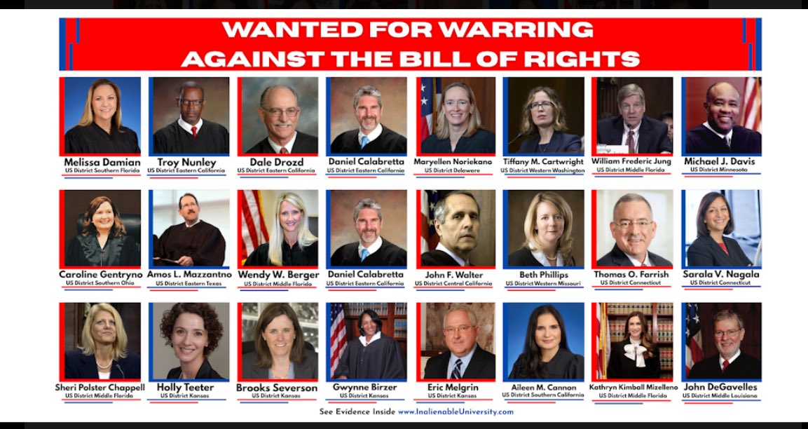 SEC v Jarkesy (June 2024): Judges CANNOT dismiss nor alter a Suit At Common Law (7th Amendment Right).

All of these administrate judges have done so. 

That is warring against the Bill of Rights.

We either have them ALL or we have NONE.

There is no in between.

It's not just