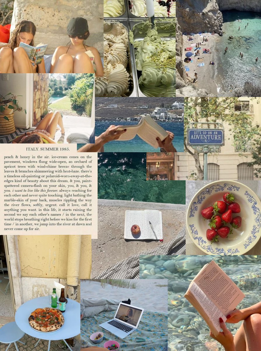 lassybees's tweet image. the summer air was soft and warm