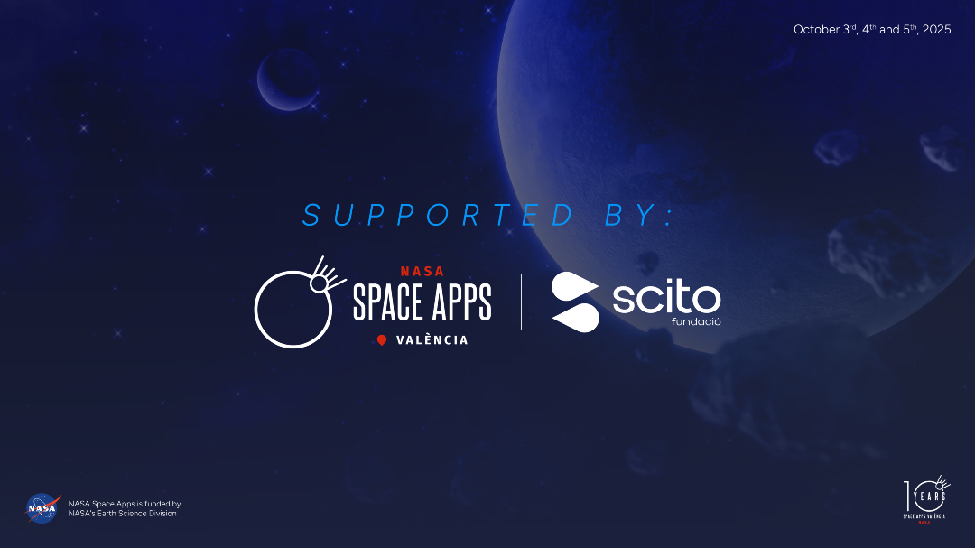 🤝¡Nos emociona anunciar que el NASA Space Apps Challenge Valencia 2025 se celebra con el apoyo de <a href="/scito_Fundacio/">Fundació Scito</a>!

Una alianza que impulsa ciencia, cultura y tecnología desde València al mundo🌍

¡Gracias por sumarte a esta misión!🚀

#SpaceAppsValencia #NASA #10Aniversario