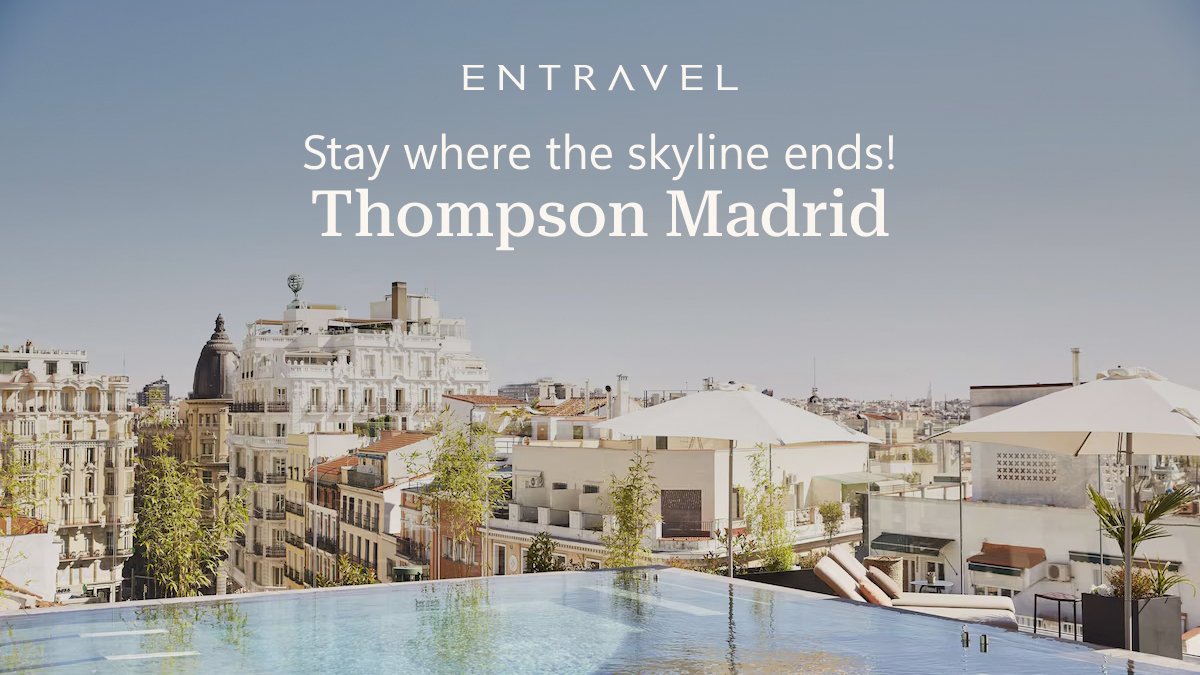 Looking for a hotel that captures the essence of Madrid? Thompson Madrid offers bold design, rooftop luxury, and an unbeatable location near Puerta del Sol and the Gran Via.

Make your stay even more rewarding with Entravel and up to 60% savings: entravel.com/hotel/76579070…