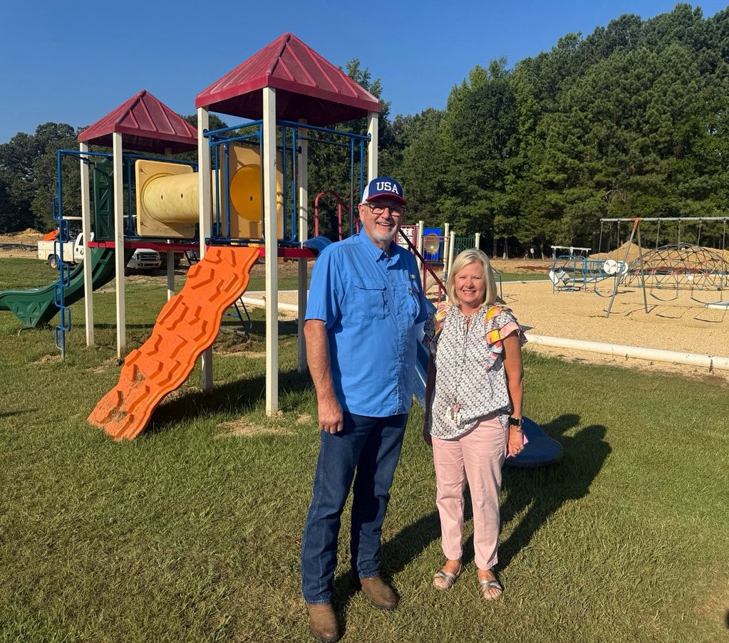 Big Thx to Commissioner Vest for playground removal and replacement efforts!