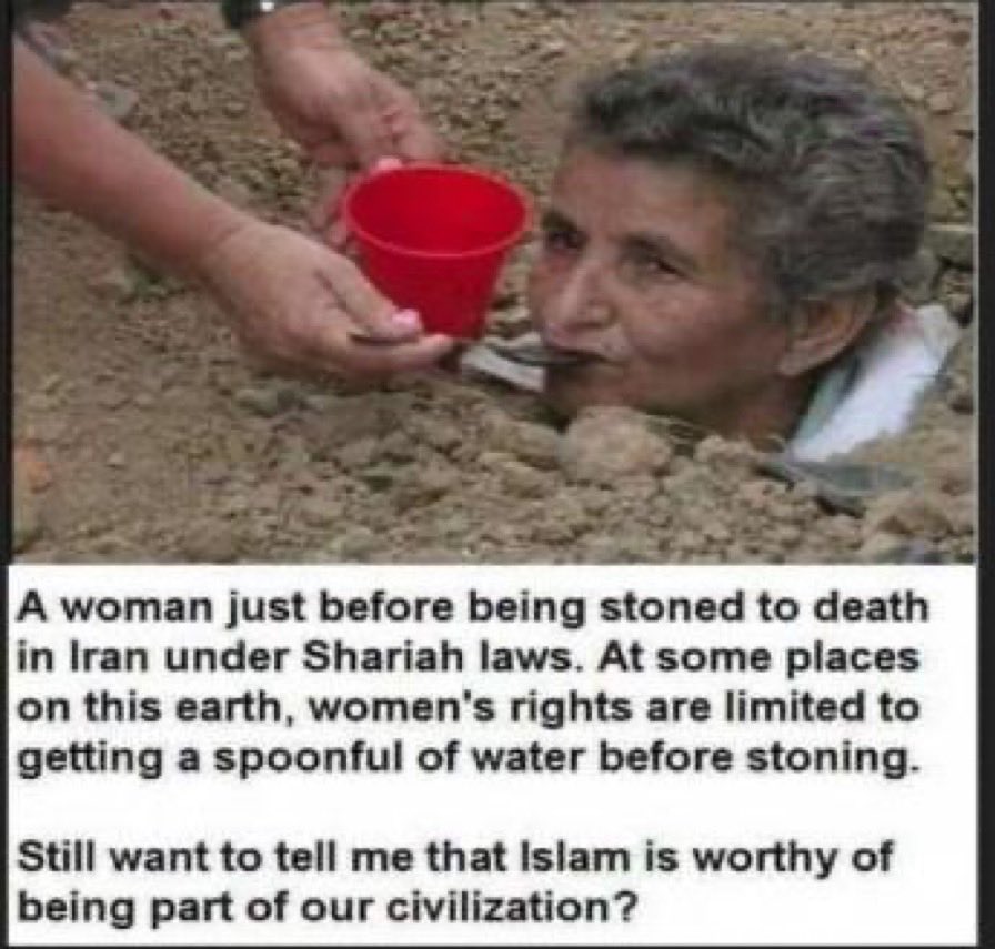 ExPakistan's tweet image. A last sip before the stones fall. Religion has never been her friend
