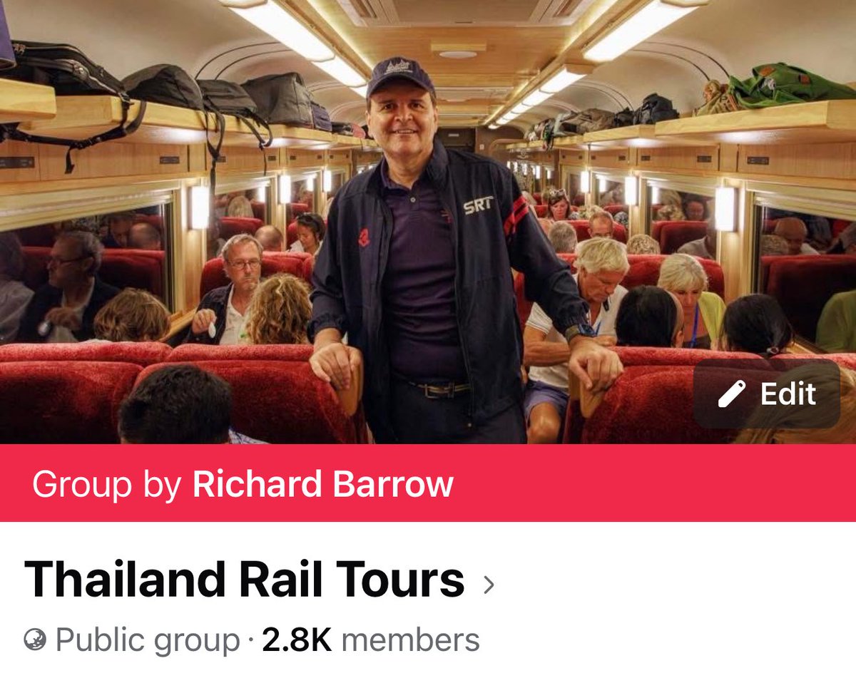 ThaiTrainGuide's tweet image. 🚂 For the latest updates about train excursions in Thailand, join the “Thailand Rail Tours” Facebook group: facebook.com/groups/thailan…
This is the only place to find information in English about all rail tours.
#RailTourism #Thailand