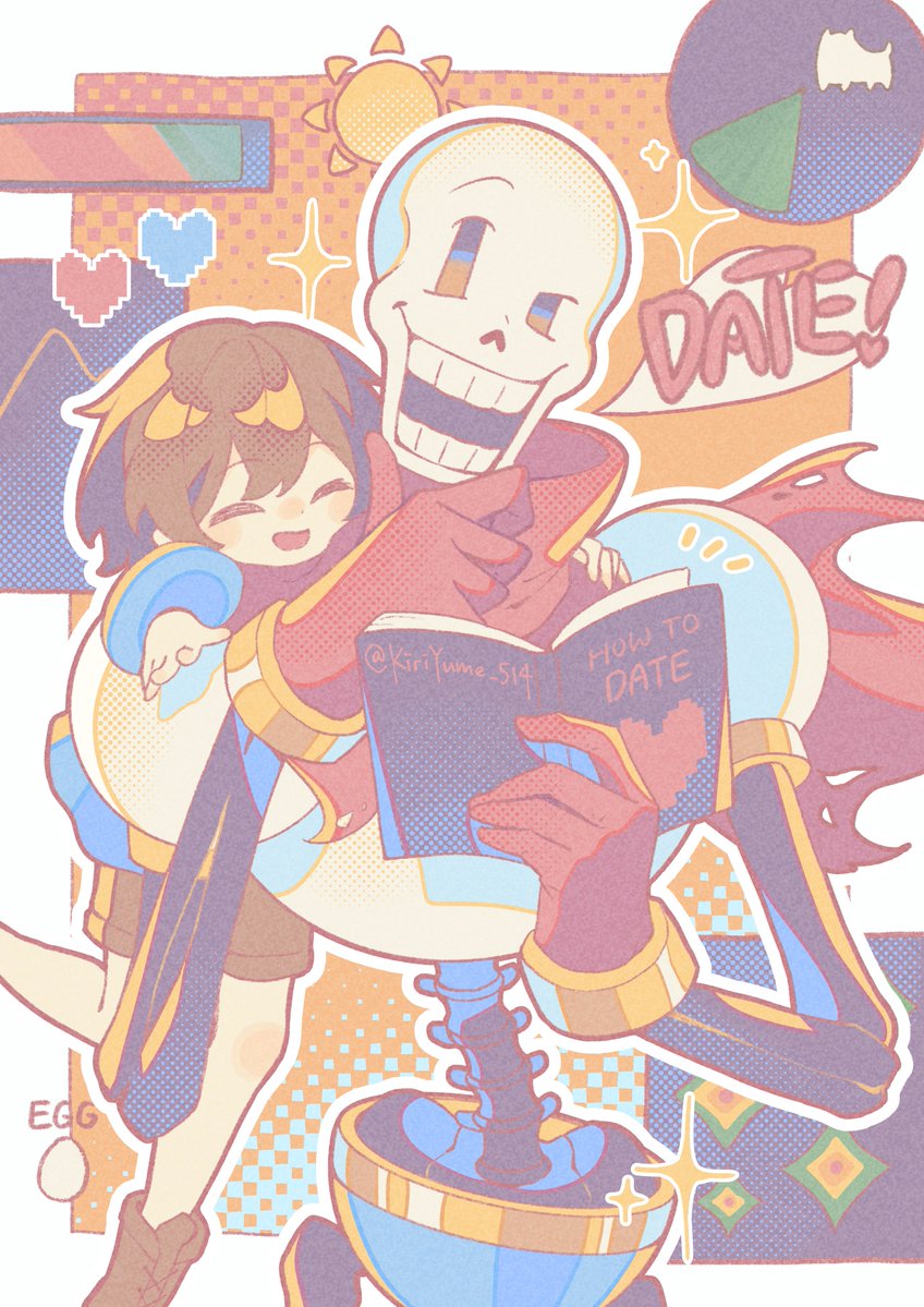 KiriYume_514's tweet image. Day 025
- Dating Start!
#UNDERTALE
#100DayChallenge
#100日チャレンジ