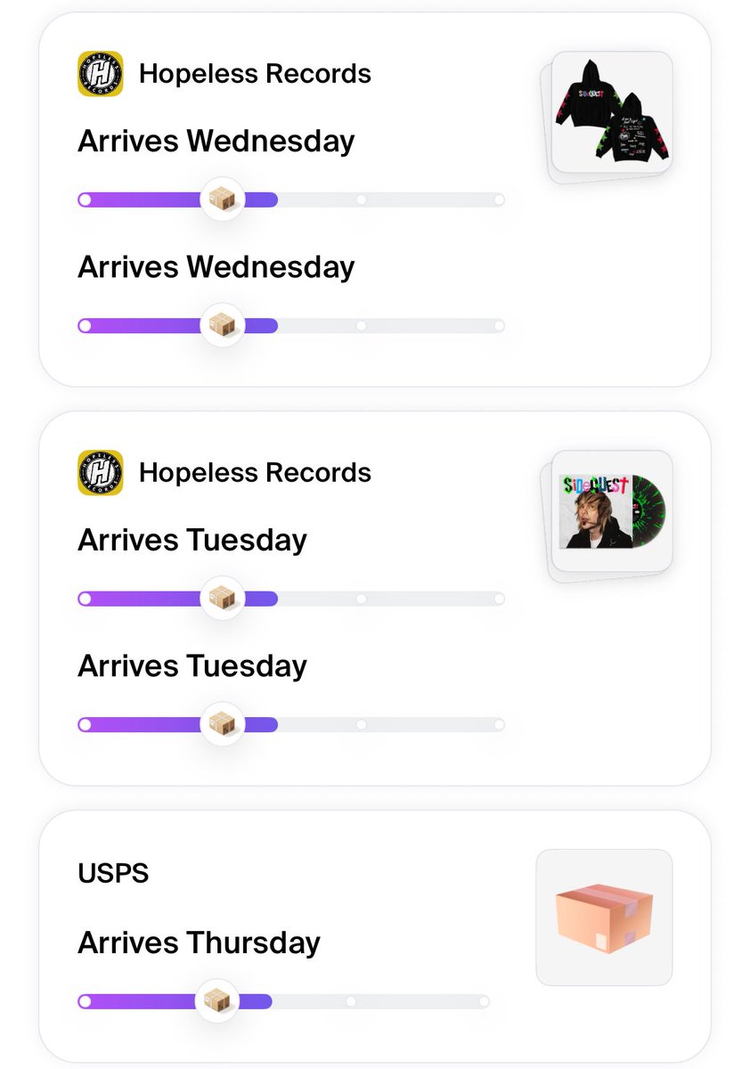 SunsetterChaos's tweet image. Receiving Sidequest Orders basically everyday next week 🥰 (the basic USPS one is my Lua Blue vinyl!!)
Also might see if I can find a CD while I’m out shopping this morning 🤭