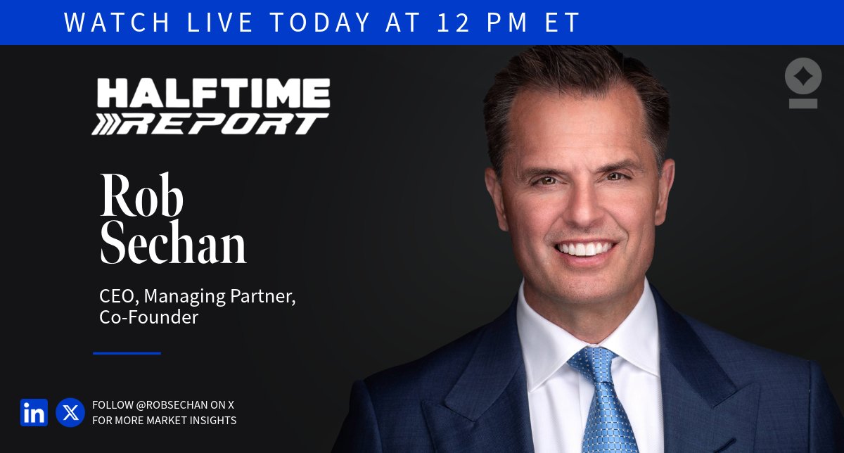 Catch Rob Sechan on CNBC's Halftime Report today at noon ET!