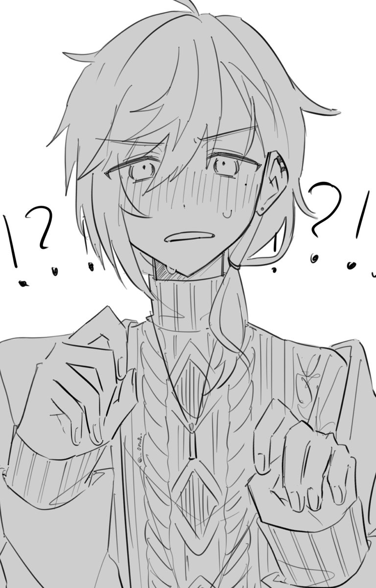 __0ru0__'s tweet image. ガチ動揺赤面が見たい