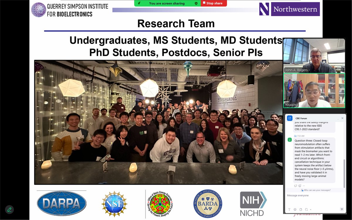 Very pleased to present an invited virtual talk this morning as part of the 2nd Chem and Bio Engineering Forum, sponsored by the <a href="/AmerChemSociety/">American Chemical Society</a> (ACS) and the ACS journal Chem and Bio Engineering – where I serve on the Editorial Advisory Board. My talk, titled “Bioelectronics –