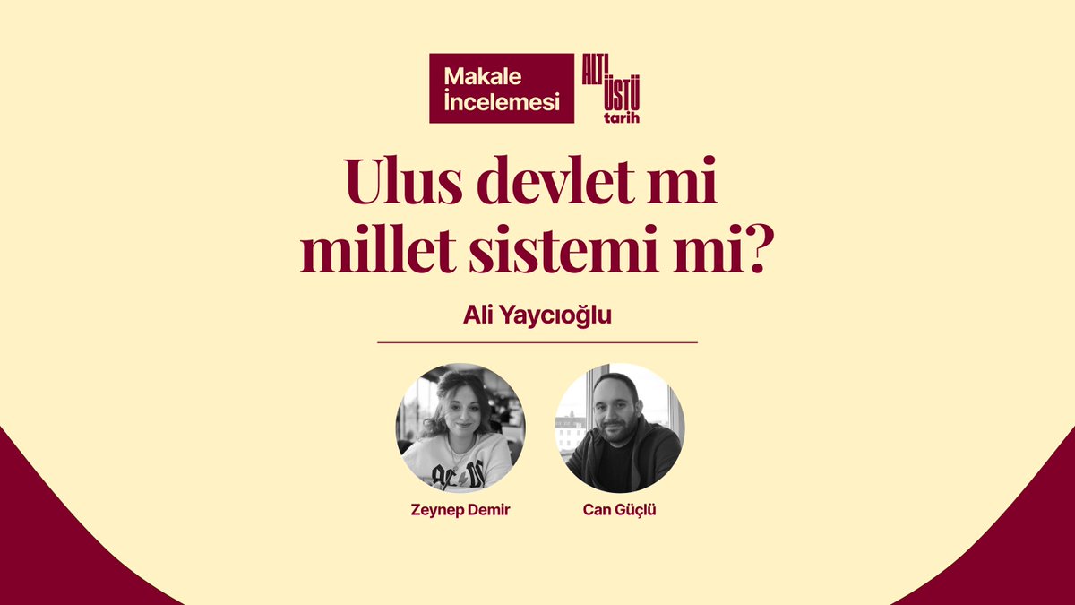 altiustutarih's tweet image. Millet sistemi Türkiye için model olabilir mi?
Yeni bir emperyal rejim mi kurgulanıyor?
Cumhuriyet, Ortadoğu'ya ilişkin vizyonların neresinde?
@HistorophileZey ve @canguclu918, @ayayciog'nun "Ulus devlet mi millet sistemi mi?" yazısını inceliyor.
youtu.be/J8GFGPi2zco