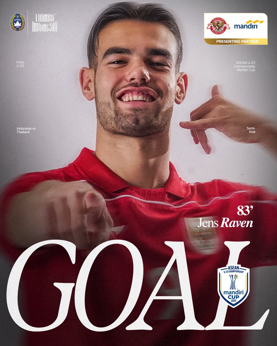 ⚽ | 𝐆𝐎𝐋𝐋𝐋𝐋

GOL KETUJUH JENS RAVEN! 𝐆𝐀𝐌𝐄 𝐎𝐍! 🔥

‣ #TimnasDay #TimnasIndonesiaMandiri