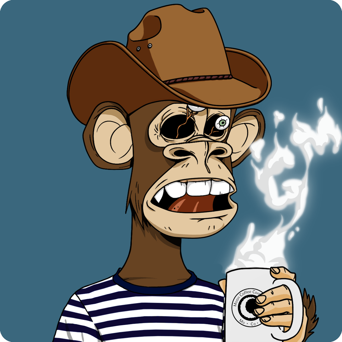 MrHodlETH's tweet image. Gm ☕
I&apos;m a Bored Ape 🍌🐒