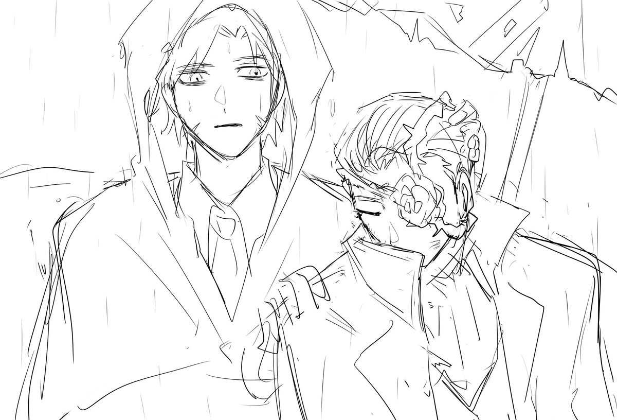 CyclopsIsRight's tweet image. 狐狸撿回去一枝玫瑰（畫不來場景於是在思考去約稿）