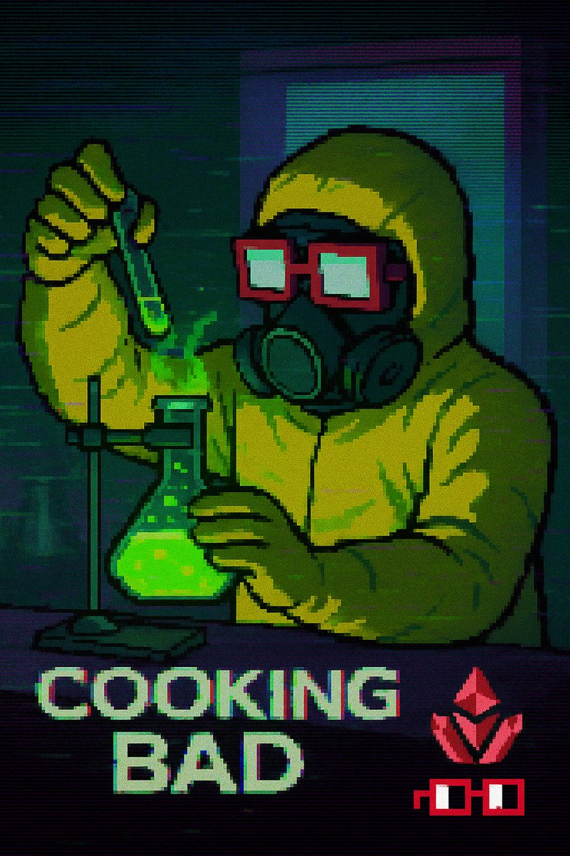 Prospace01's tweet photo. The mETH reaction isnโt clean.
Itโs chaotic. Itโs culture. Itโs Nounish.
Welcome to the lab.
#CookingBad
@mETHProtocol @nounsdao
๐งช: โThe Protocol Alchemistโ