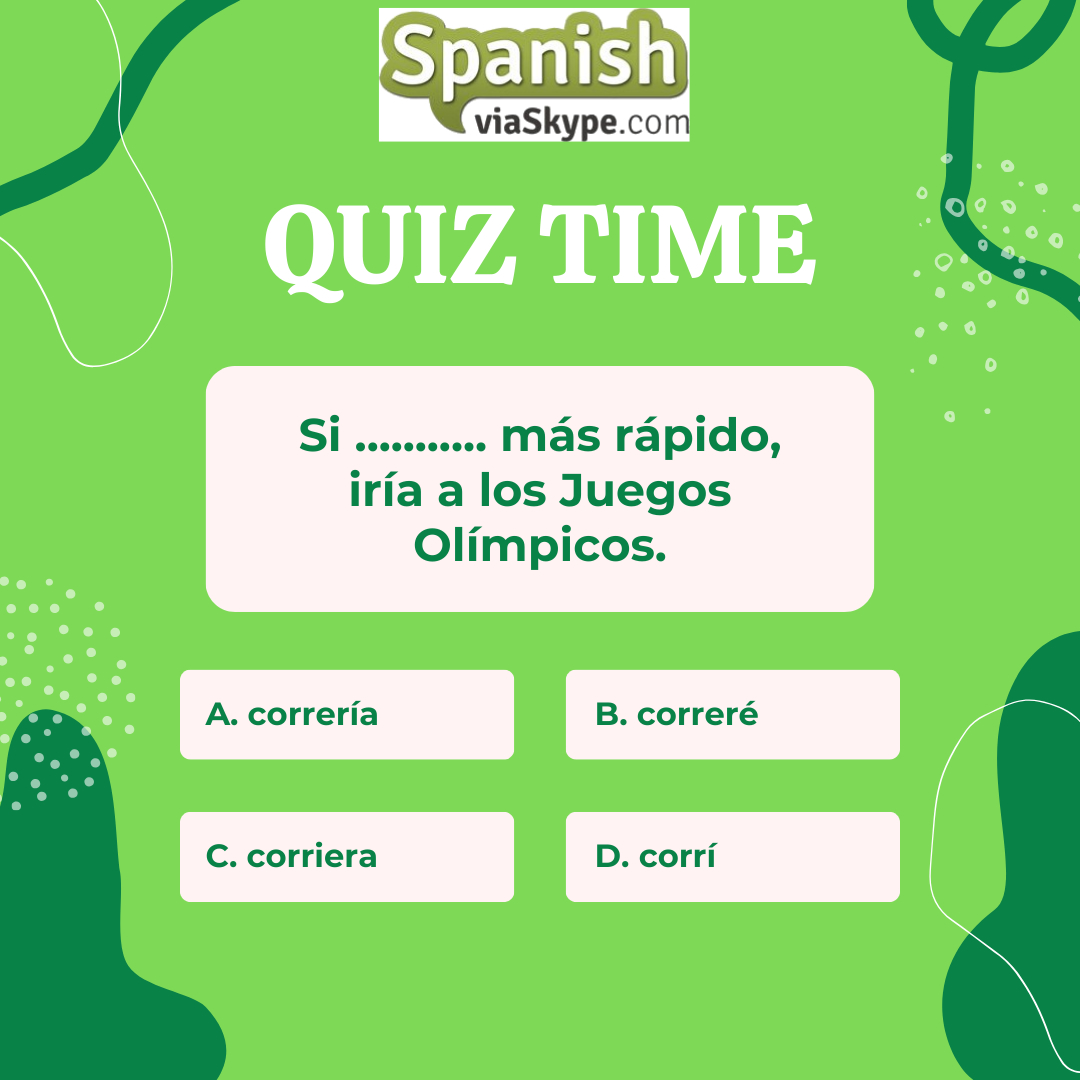 spanish_skype's tweet image. SPANISH QUIZ TIME!!!

Choose the correct option and tell us in the comments below!

👇👇👇

#learnSpanish #spagnolo #espanol #西班牙語 #Spanish #Spanische #Espagnol #الأسبانية