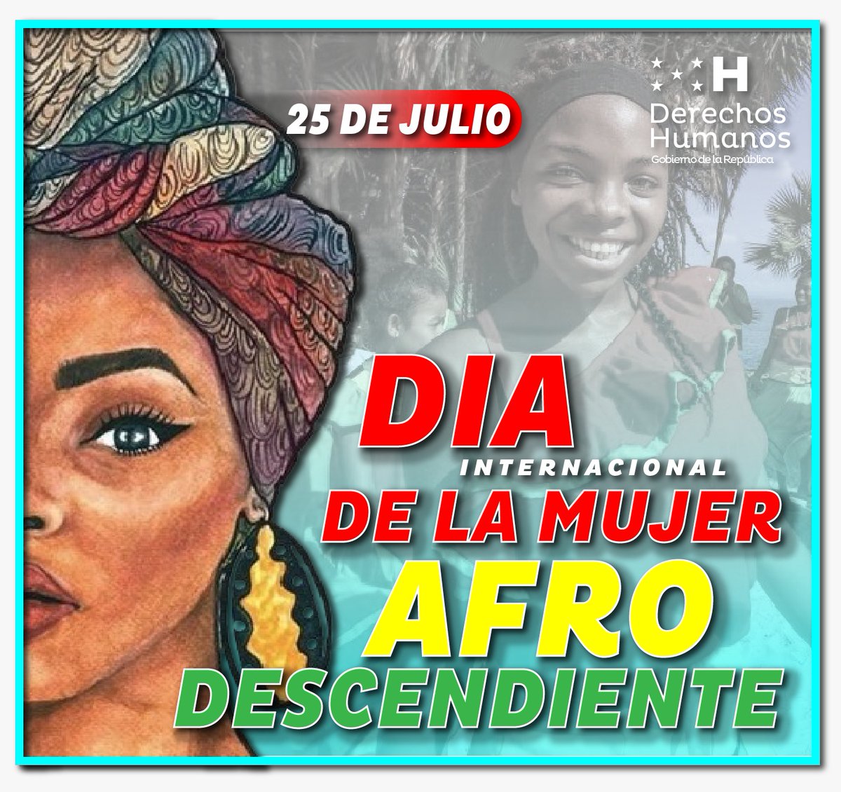 La SEDH se une a esta importante conmemoración con el propósito de visibilizar a las mujeres afrodescendientes, reconocer su aporte a la sociedad y promover políticas públicas orientadas a fortalecer su bienestar, erradicar el racismo y eliminar toda forma de discriminación.