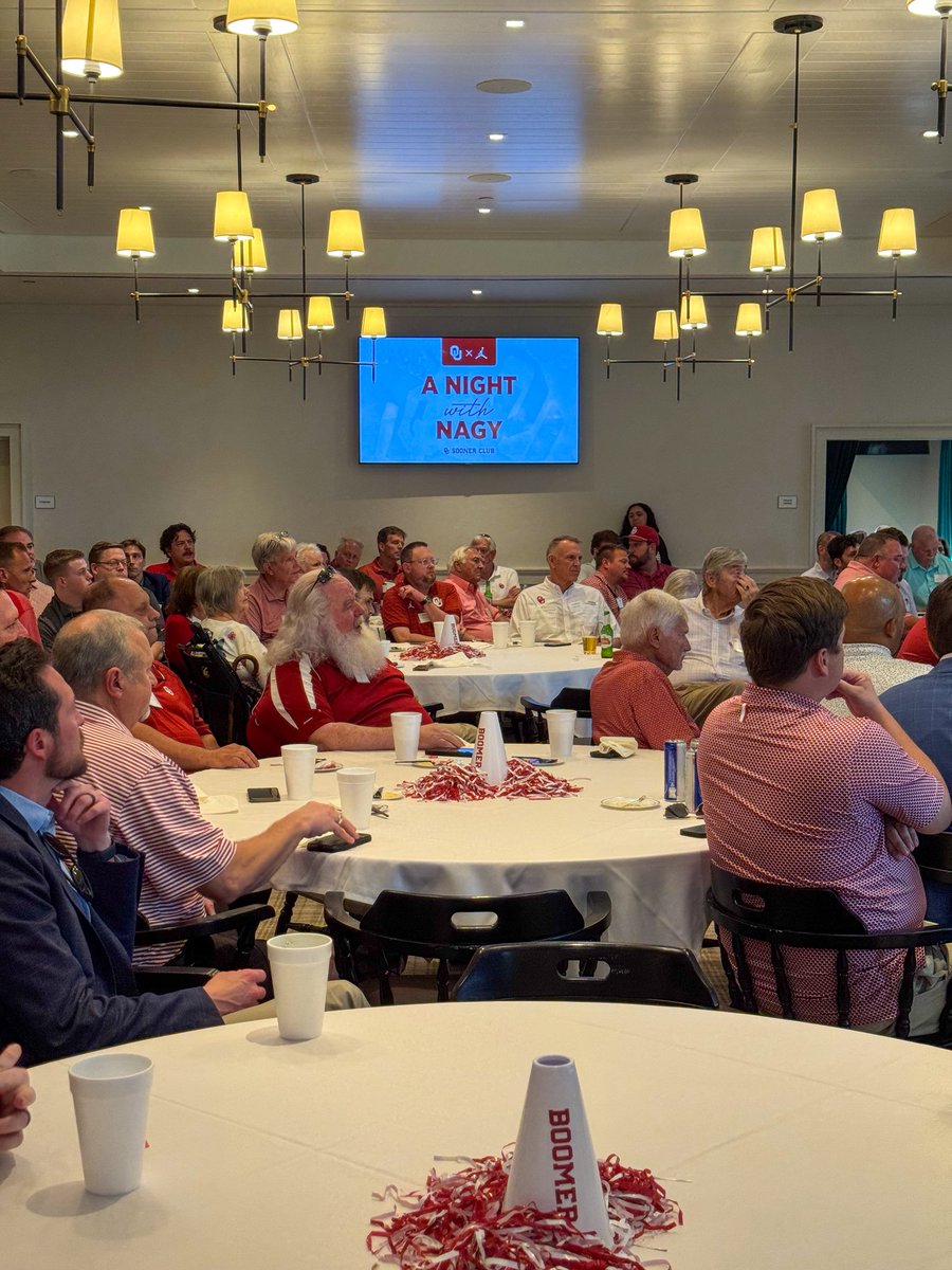 SoonerClub's tweet image. A Night with Nagy in OKC ☝️🏈
Thank you to everyone who came out to hear from our general manager & support @OU_Football!
#InvestInChampions