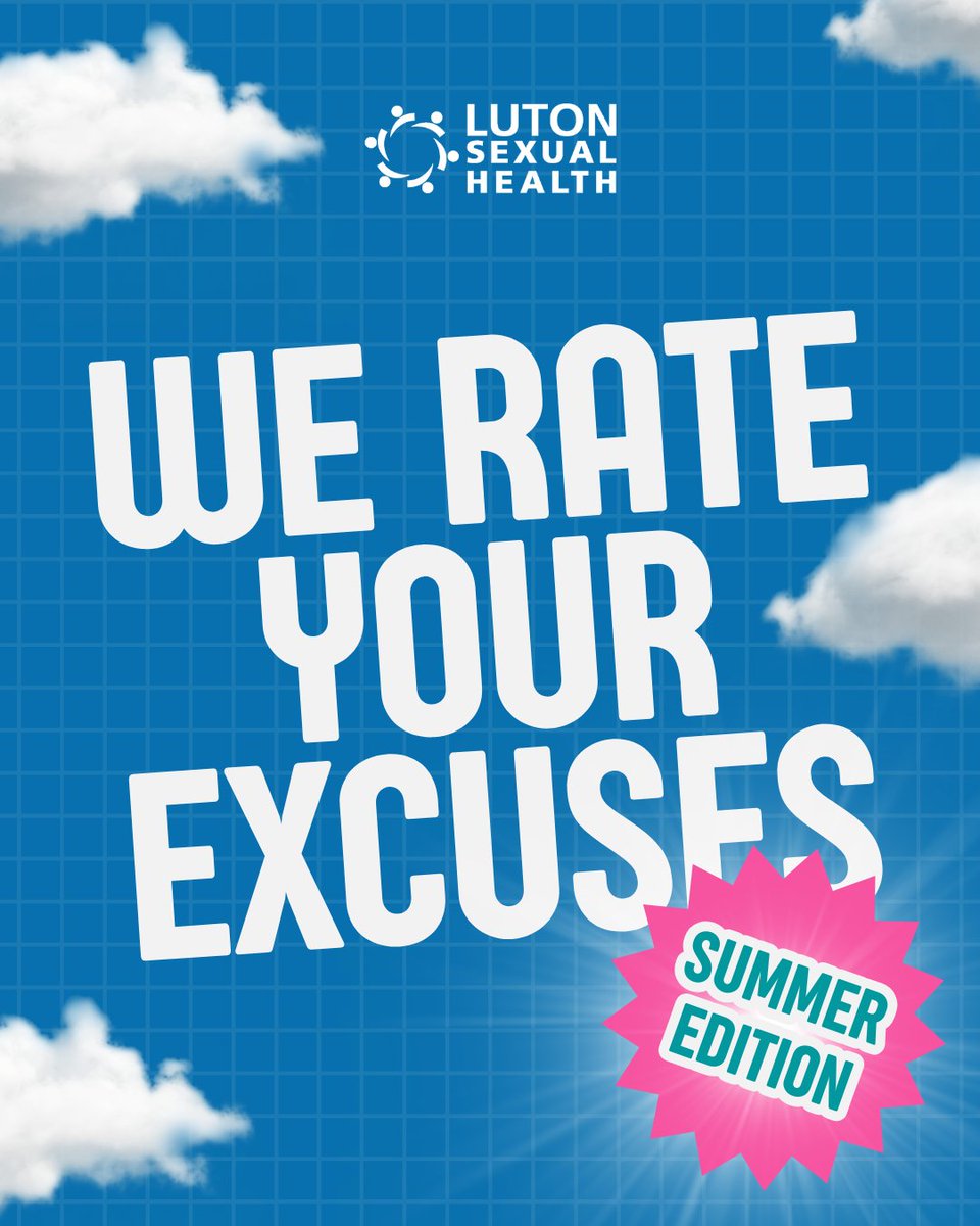 LutonSH's tweet photo. We've heard it all - and yes sometimes your excuses do crack us up!
📞Call 01582 497070
📦 Or grab a free test kit from your local pharmacy or online at https://t.co/6vZAo3woeW
#Luton #YourHealthYourWay #TestingEra #SummerReady https://t.co/Gjqt8pN8BY