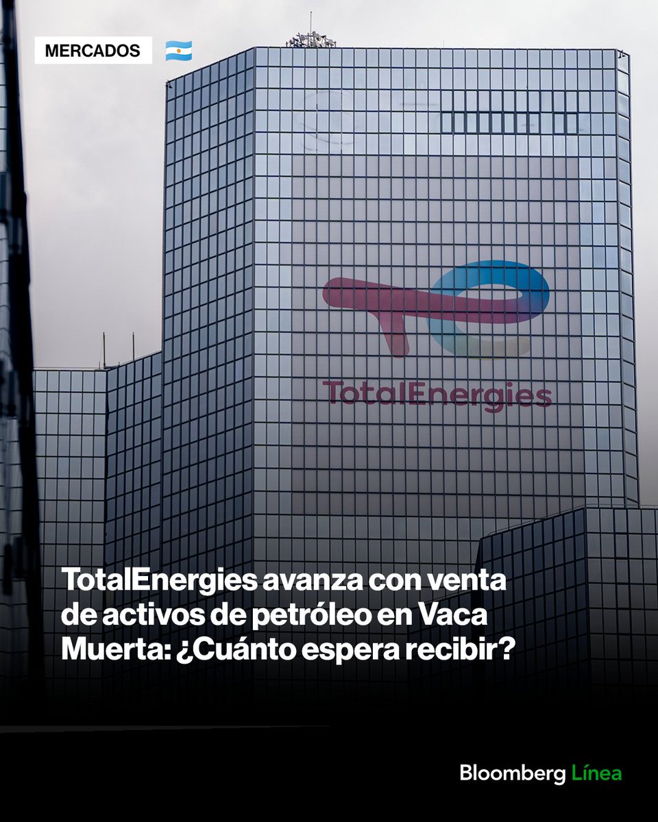 BloombergLineaA's tweet image. TotalEnergies avanza con la venta de activos en Vaca Muerta y espera obtener hasta US$1.000 millones en efectivo.
Los detalles: bit.ly/4kTvswt
📸: Nathan Laine/Bloomberg