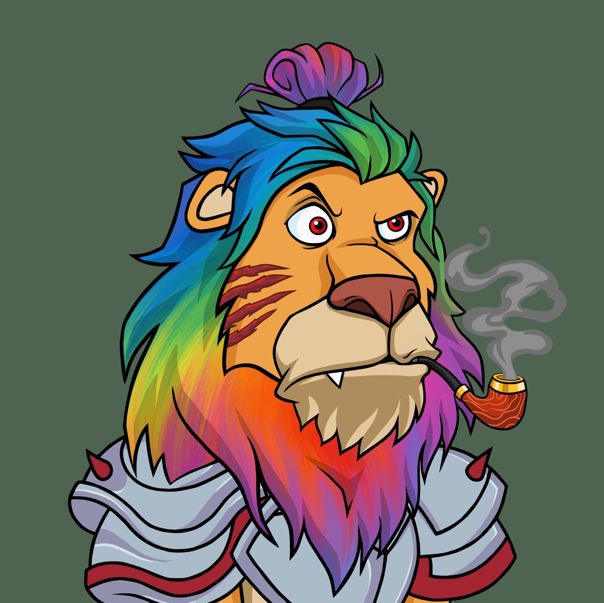 gorebashd's tweet image. Happy Fullset Friday @LazyLionsNFT