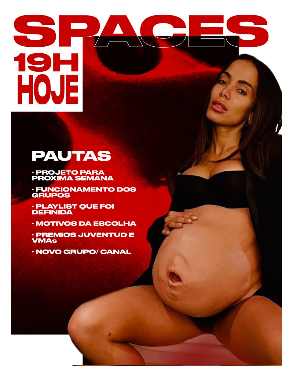 AnittaCrave's tweet image. 🚨 ATENÇÃO
Hoje às 19h vamos abrir um Spaces na nossa conta para anunciar a ação programada para a próxima semana e explicar como ela será colocada em prática dentro do fandom.
Contamos com a presença de todos!
Depois, vamos enviar um resumo completo nos grupos.