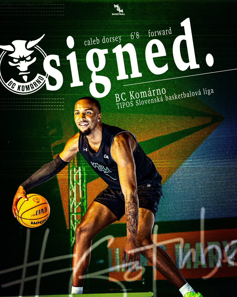 Congrats to Tribe alum Caleb Dorsey on signing a professional deal in Slovakia‼️

📰 go.wm.edu/2q5kMV

#GoTribe | #TribeInthePros