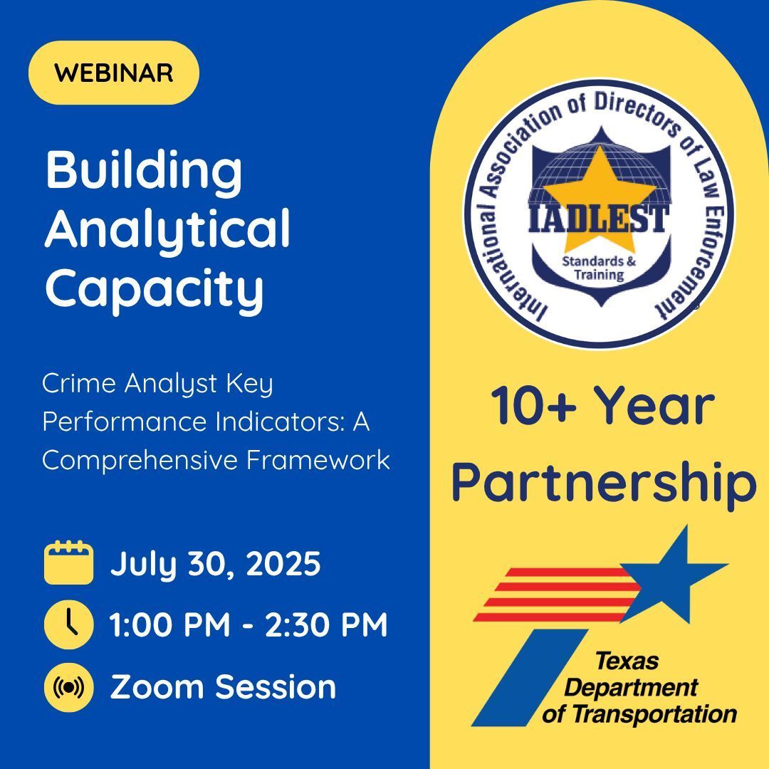 🚨 Crime analysts are insight generators.

Join our webinar to learn how to build KPIs that actually reflect analyst work:
✅ Quality
✅ Timeliness
✅ Communication
✅ Innovation

Register here: buff.ly/0QJGP41 #EndTheStreakTX