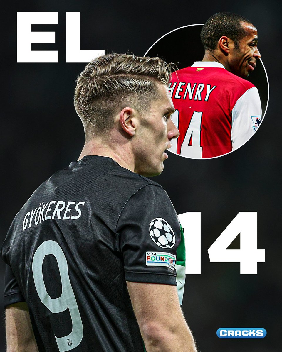 cracks_oficial's tweet image. ELIGIÓ EL MÍTICO 14 💪
De acuerdo a Fabrizio Romano, Viktor Gyökeres eligió usar el #14 con el Arsenal.
Thierry Henry: 228 goles con el Arsenal 🔥