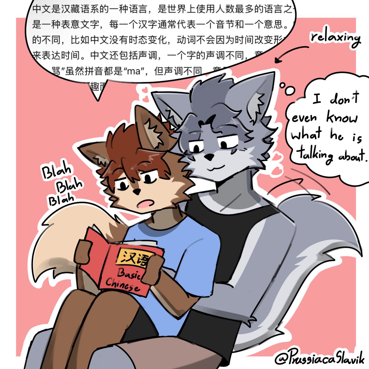 PrussiacaSlavik's tweet image. What he is talking about? 📕
#furryart