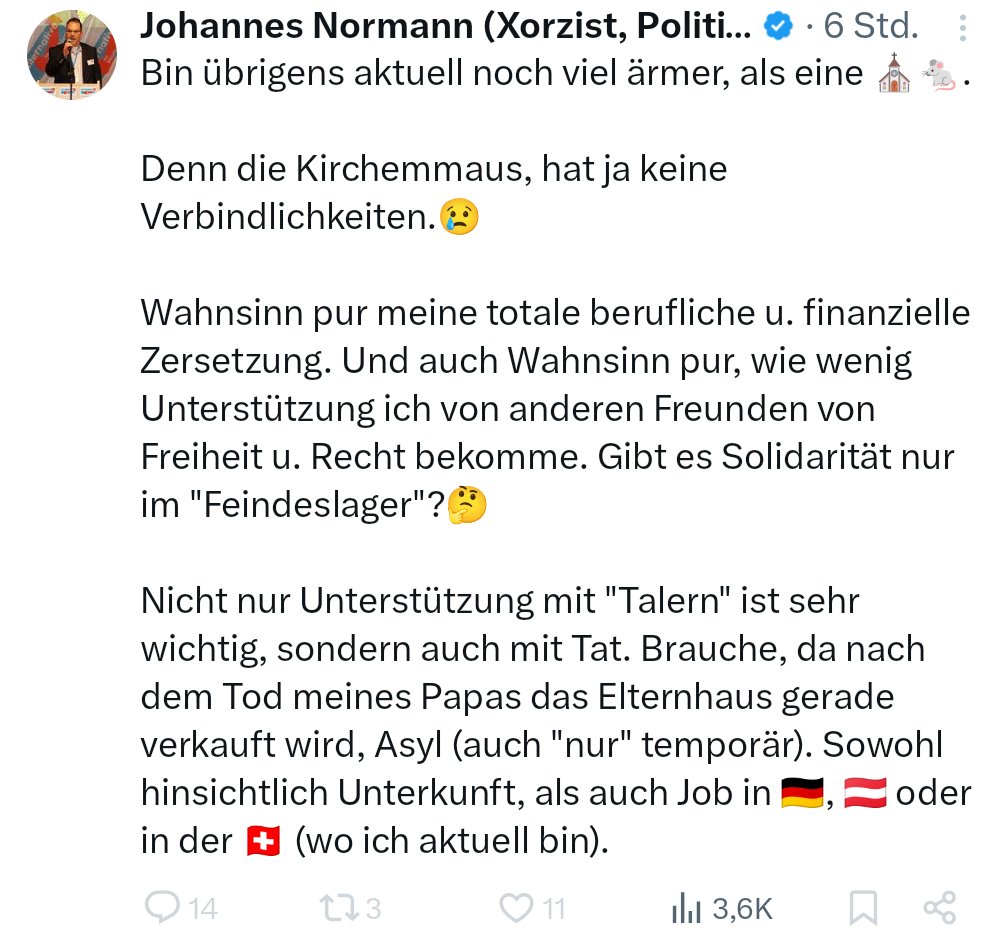 SvenFischer1980's tweet image. Bevor @JohannesNormann wieder nach den Geisterkommentaren der geblockten und stummgeschalteten User fragt:
Die Leute empfehlen Ihnen, sich endlich Arbeit zu suchen.
Den Tipp bekommen Sie seit Jahren.