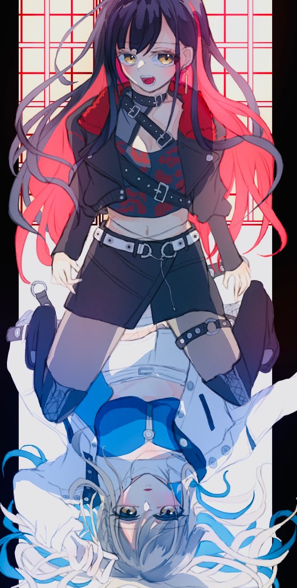 ashikura_1's tweet photo. 烈火衣装が好きすぎる🟥🟦
#白石杏誕生祭2025 
#白石杏生誕祭2025
#prsk_FA https://t.co/FZKuLLM873