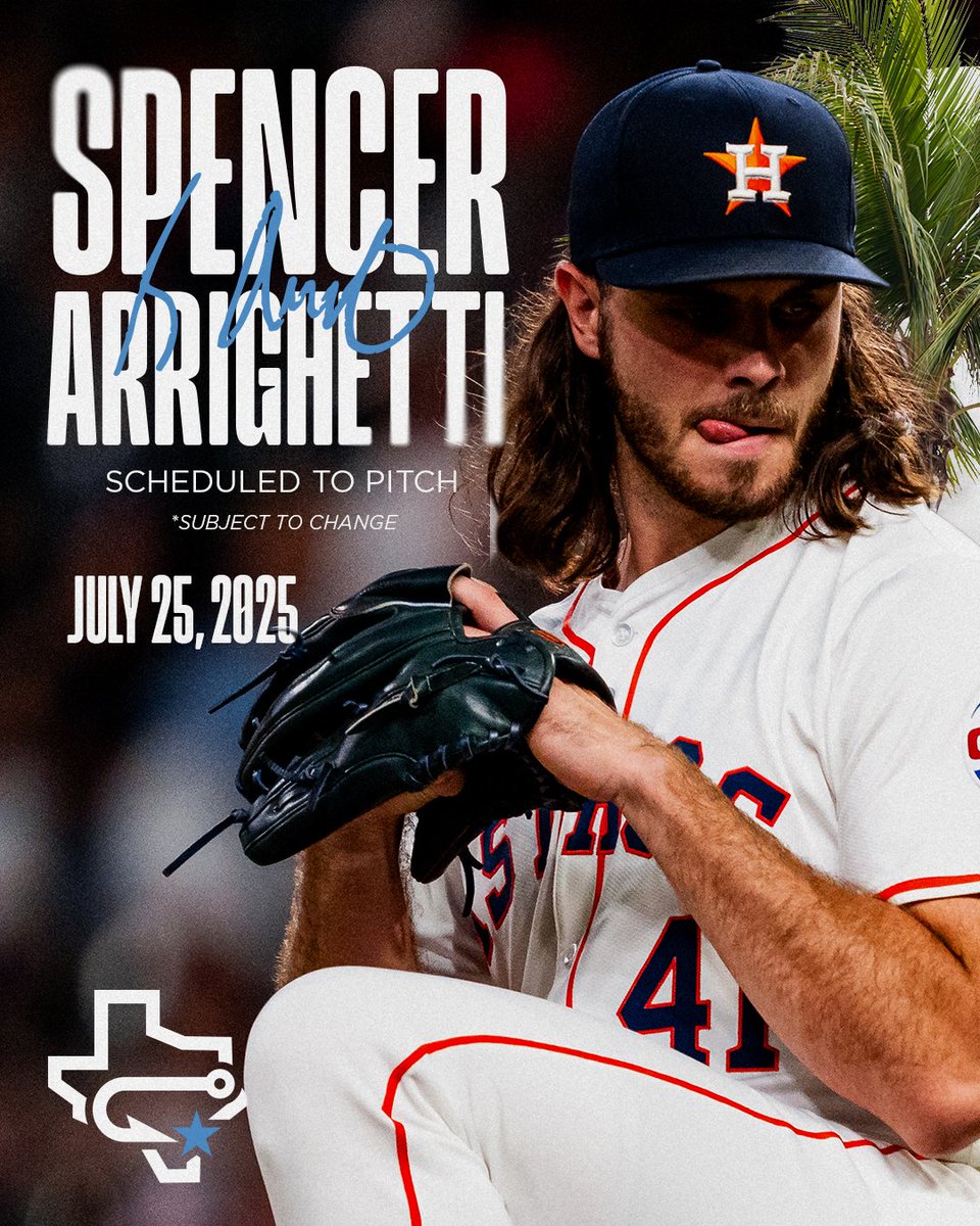 cchooks's tweet image. He's Back!
RHP Spencer Arrighetti is scheduled to make a rehab assignment with the Hooks TONIGHT!
tickets: bit.ly/HooksJuly25
