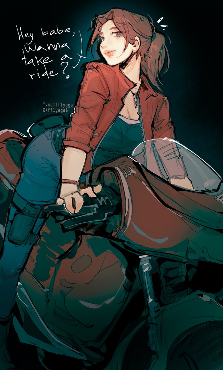 fflyaga1's tweet image. sketch 
#ClaireRedfield #REBHFun #ResidentEvil