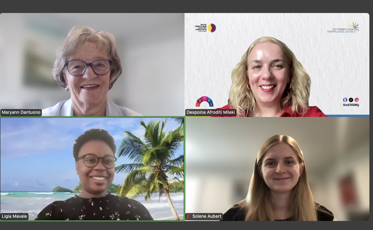 The NGO CSocD recently met virtually with Mozambique’s UN Mission 🇲🇿🤝—one of many civil society efforts to build dialogue ahead of the 2nd World Social Summit. Together for a just, equitable world!