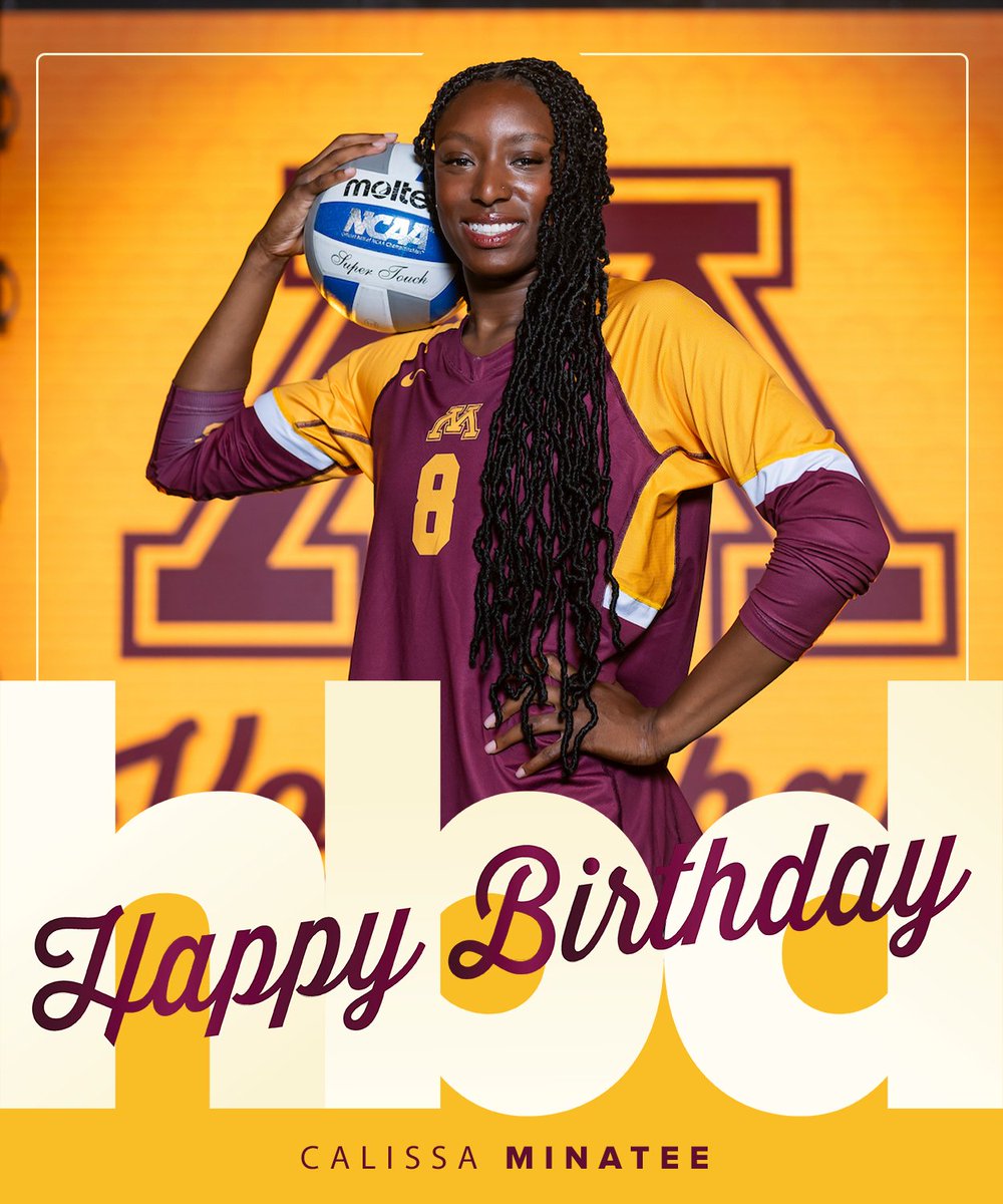 GopherVBall's tweet image. Happy Birthday to junior middle Calissa Minatee!
We hope you have a great day🎈🎂