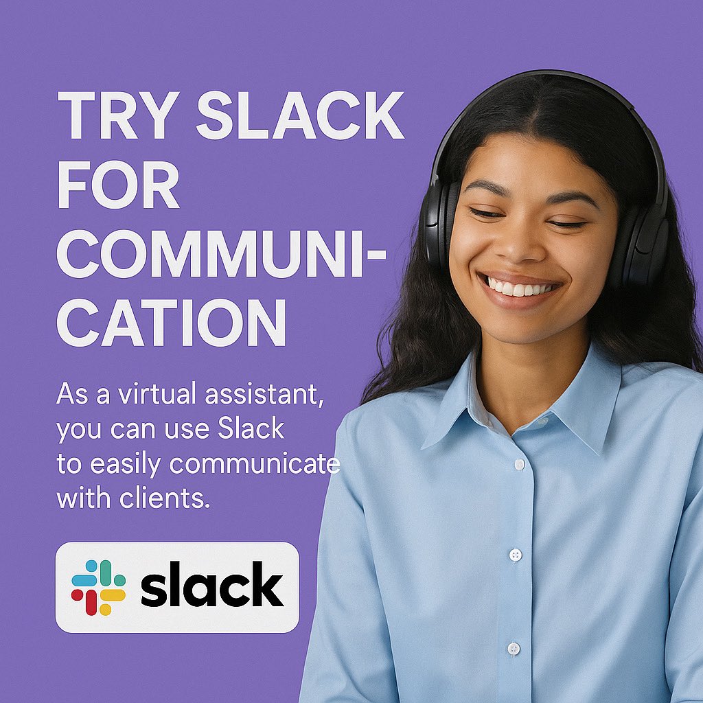 AdigunMeerah's tweet image. Communication is key 🔑 and Slack is a powerful tool for every Virtual Assistant.
I used Slack during my internship & it helped streamline:
✅ Task updates
✅ Team chats
✅ File sharing
✅ Feedback loops
It’s simple, effective, and professional. If you’re not using Slack yet…