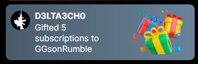 BIG SHOUT OUT to <a href="/smay2010_rumble/">SMAY2010_ON_RUMBLE</a> and D3LTA3CHO for the SUB LOVE 💚to <a href="/GGsonRumble/">GGsintheChat</a> 
<a href="/SoundBoardLord/">Casey</a> 
<a href="/UnclePudge_/">PudgeTV</a>