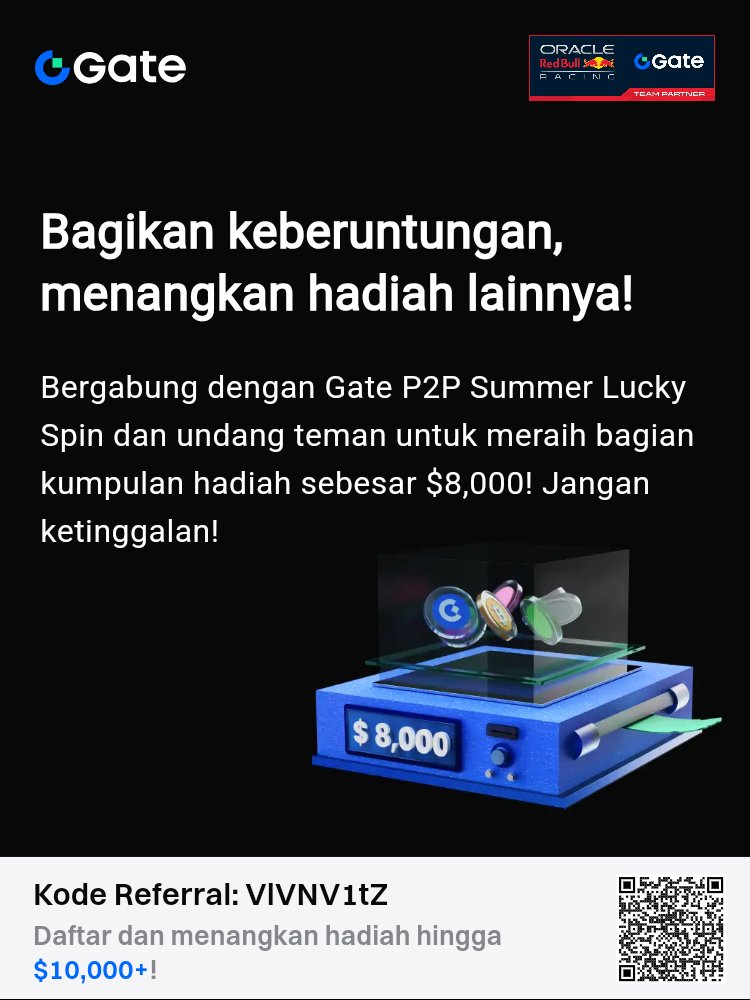 Bagikan keberuntungan, menangkan hadiah lainnya! gate.com/activities/p2p…