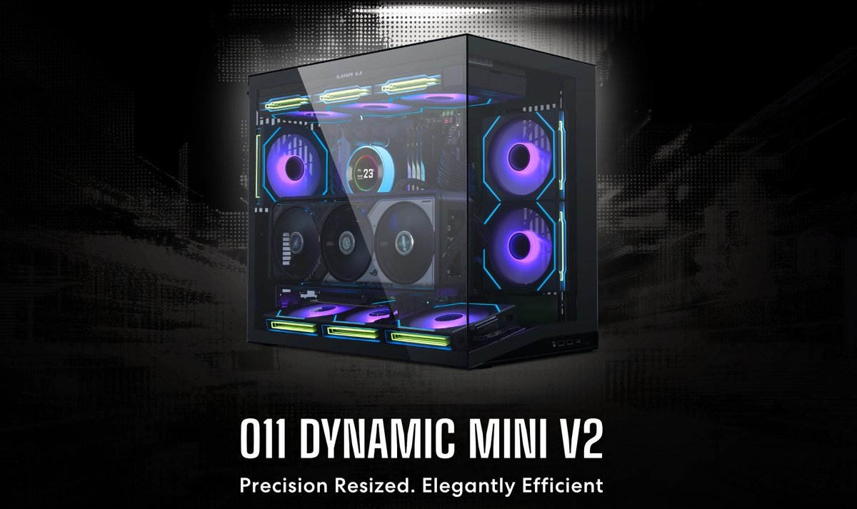➔ NEWS ➔ Lian Li O11D Mini V2: Compact ATX Case Gets Smart Upgrade: thinkcomputers.org/lian-li-o11d-m…