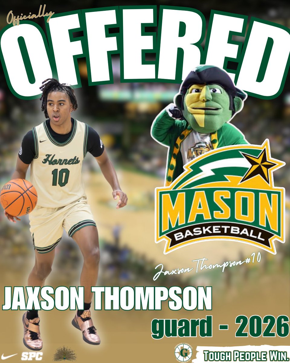 GreenhillMBB's tweet image. Congratulations to @jaxsonthompson_ on the D1 Scholarship Offer to play for George Mason @MasonMBB #PatriotPressure
#ToughPeopleWin