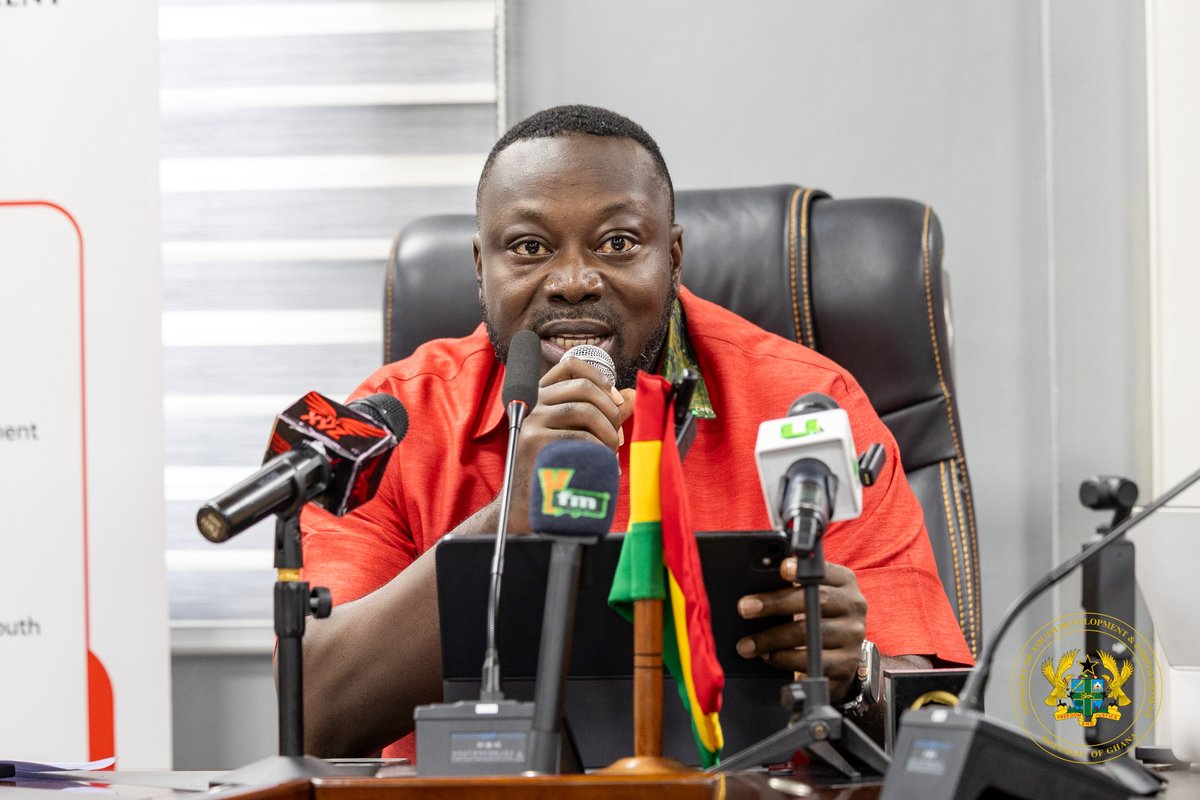 georgeoaddo's tweet image. This morning, the National Youth Festival was officially launched during a press event at the Ministry of Youth Development and Empowerment. The festival will include a month-long series of activities and programs aimed at highlighting and addressing critical challenges faced by…