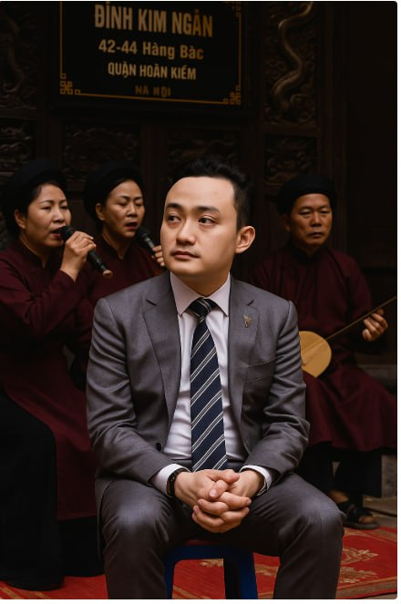 Quan19181's tweet photo. @TronDao_VIE Chủ tịch Sun cũng thích nghe hát xẩm ở tại đình Kim Ngân 
@justinsuntron
@TronDao_VIE
#GMVietnam2025 https://t.co/xmkK0O83AR