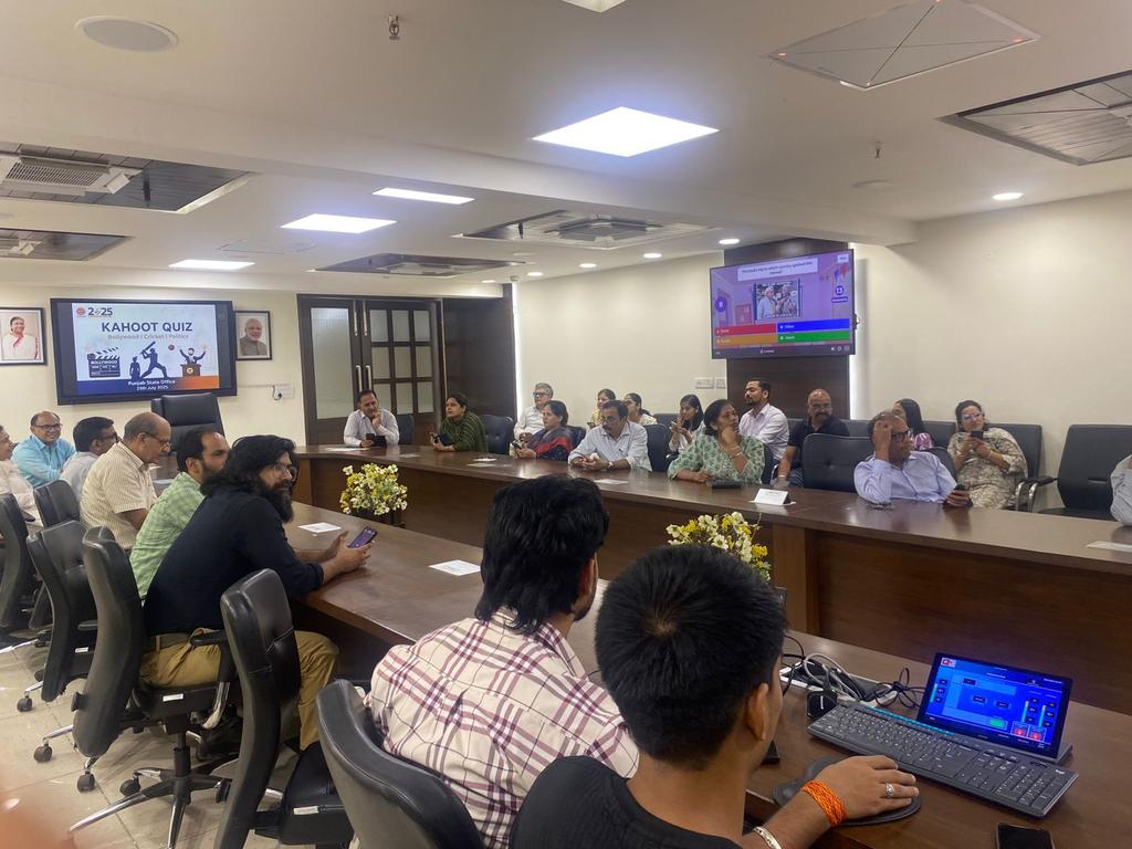 ioclpunjab's tweet image. 🎉 Enthusiasm sparks at PSO as Team HR brings the fun with a Kahoot Quiz on Bollywood, Cricket &amp;amp; Politics!
Time for some masti, masala &amp;amp; mindfulness! 🌟🎬🏏🗳️ #TeamPSO #KahootFun #WorkplaceVibes #HRInitiative
@IndianOilcl
@ioclpunjab