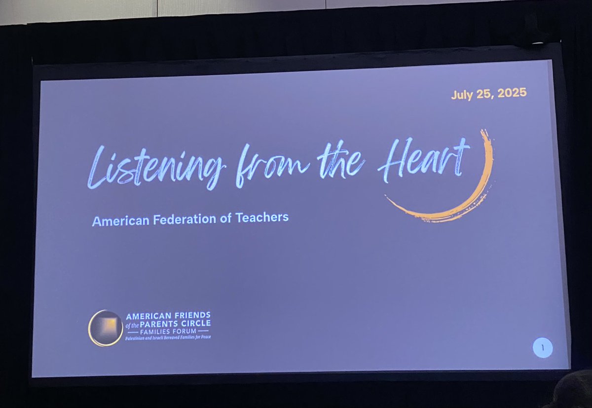 Looking forward to bringing resources back from Listening from the Heart and the Parents Circle to <a href="/NHFT933/">New Haven Federation of Teachers Local 933</a> #TEACH25
