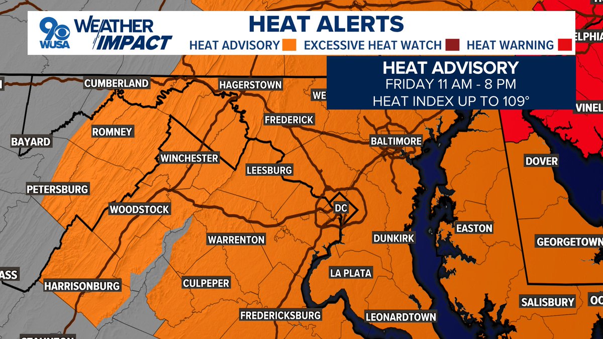 Nasty heat in the DC region today.
Stay cool friends 🥵