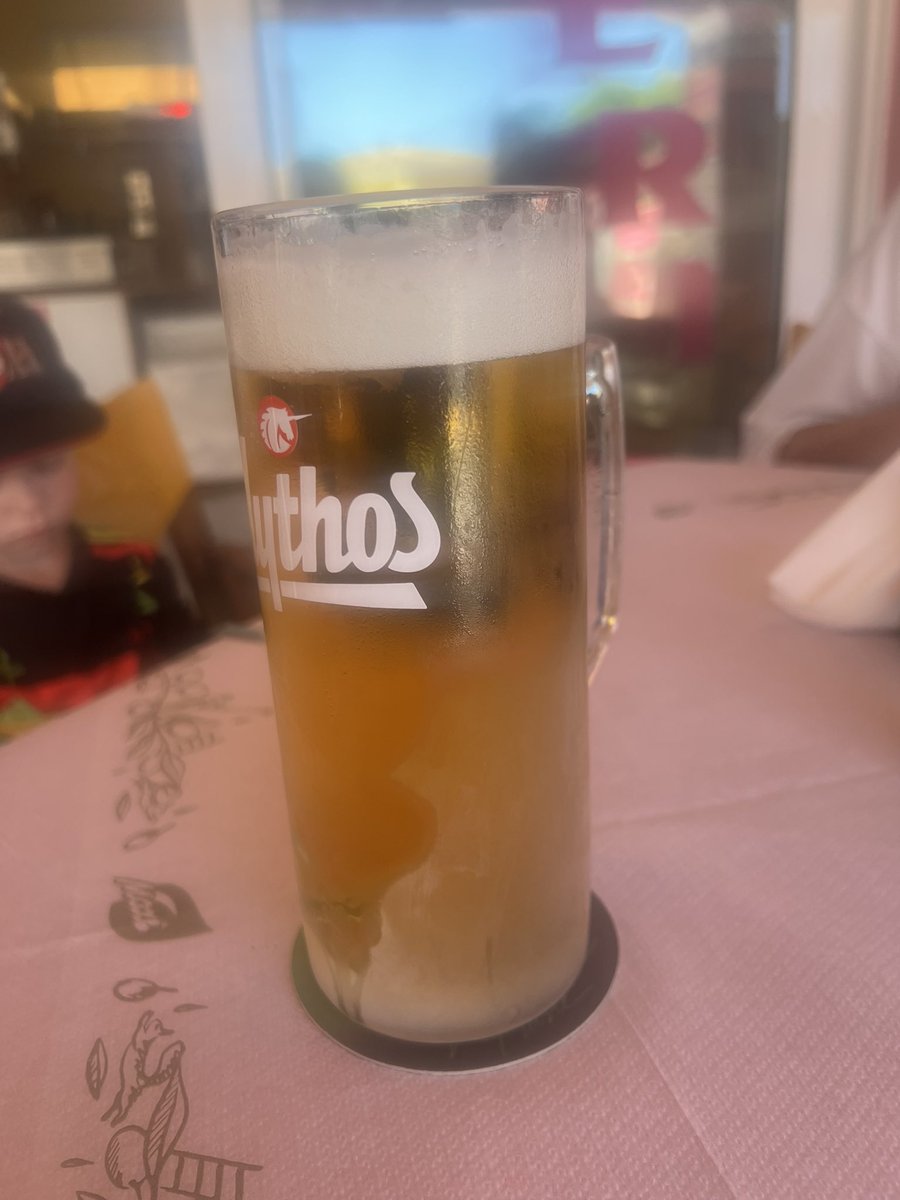 <a href="/PintsBeauty/">Pints Of Beauty</a> lovely pint of mythos in Corfu 🇬🇷🍻