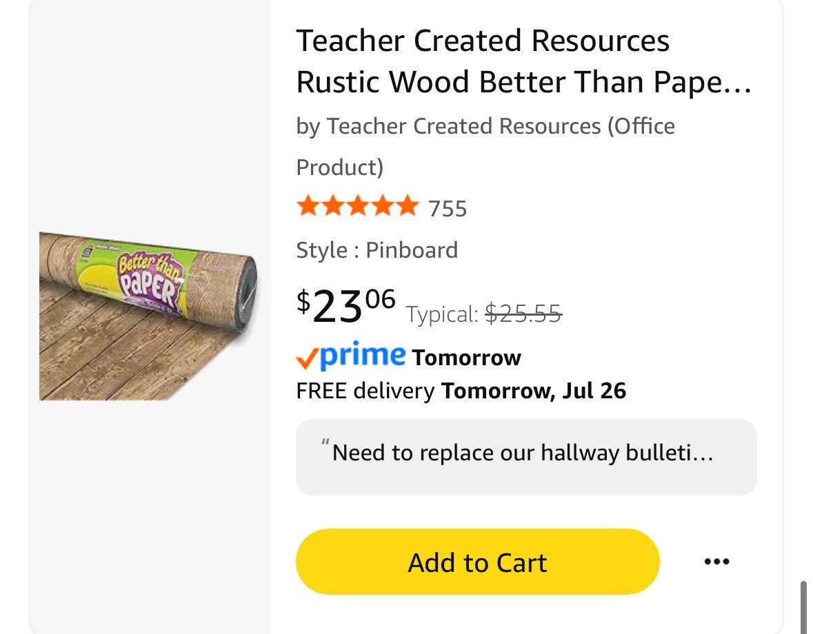 MrsFirstie's tweet image. It’s #ChristmasInJuly & exactly 1 month away from the 25-26 school year! I still have a lot of items left to clear. Hoping some 🥷, 🧚🏻, or 🎅 spot my list! Lots of items are discounted today. #clearthelist
amazon.com/hz/wishlist/ls…