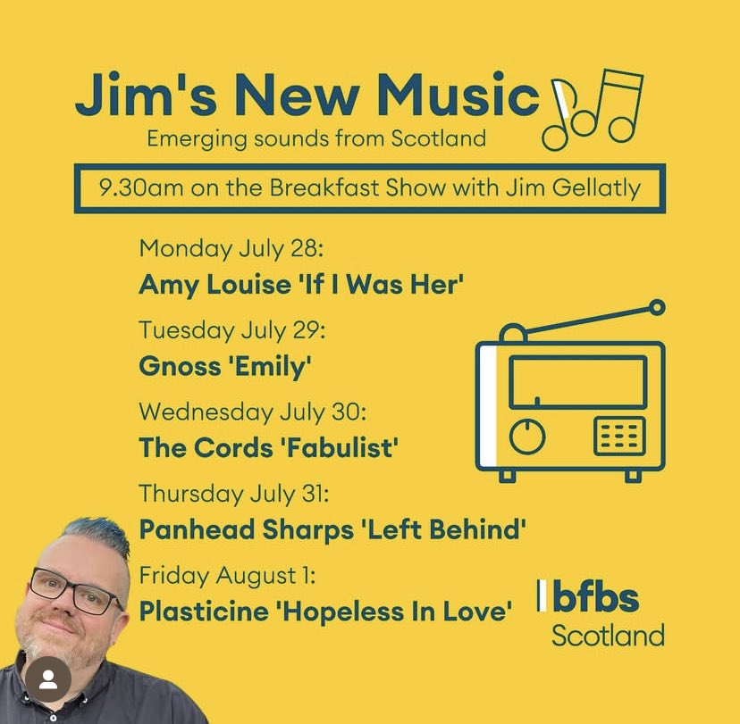 Panhead Sharps (@panheadsharps) on Twitter photo The legend that is <a href="/JimGellatly/">Jim Gellatly</a> will be spinning our latest single ‘Left Behind’ on his show next week
Tune in! 🎶🎶
#newmusic The legend that is <a href="/JimGellatly/">Jim Gellatly</a> will be spinning our latest single ‘Left Behind’ on his show next week
Tune in! 🎶🎶
#newmusic