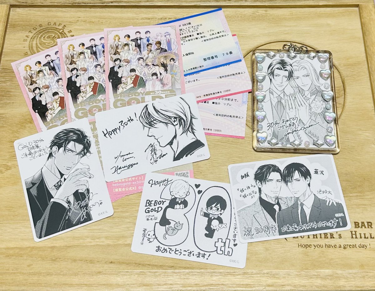 BE・BOY GOLD展 30周年 新田祐克 4点 アクスタ ポスカ クリカ gold展