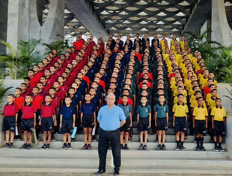 RakshaUni's tweet image. Bharat’s commitment to National Security, from classrooms to command Raksha Shakti School students are being groomed to serve the nation with courage, guided by the vision of our Hon’ble UHM @AmitShah @HMOIndia and Support of Hon’ble CM @Bhupendrapbjp ,Hon’ble HM @sanghaviharsh…